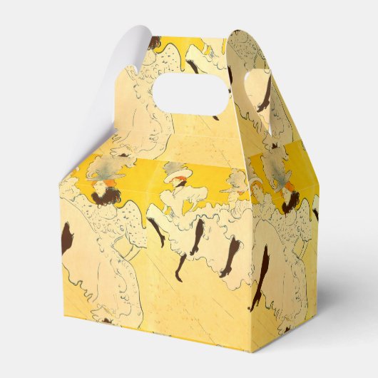 Toulouse Lautrec Yellow Dancing Girl Poster Geschenkschachtel (Rückseite)