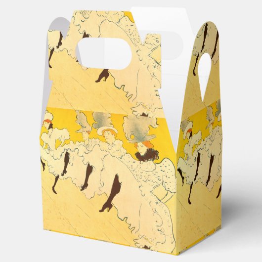 Toulouse Lautrec Yellow Dancing Girl Poster Geschenkschachtel (Geöffnet)