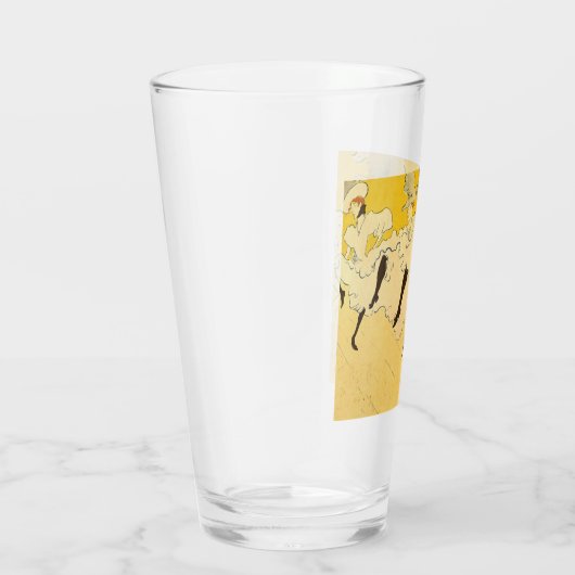 Toulouse Lautrec Yellow Dancing Girl Poster Glas (Rechts)