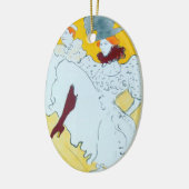 Toulouse Lautrec Yellow Dancing Girl Poster Keramikornament (Links)