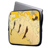 Toulouse Lautrec Yellow Dancing Girl Poster Laptopschutzhülle (Vorderseite Links)