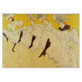 Toulouse Lautrec Yellow Dancing Girl Poster Schneidebrett (Vorderseite)