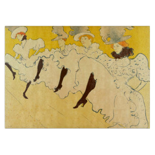 Toulouse Lautrec Yellow Dancing Girl Poster Schneidebrett