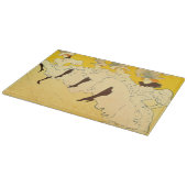 Toulouse Lautrec Yellow Dancing Girl Poster Schneidebrett (Ecke)