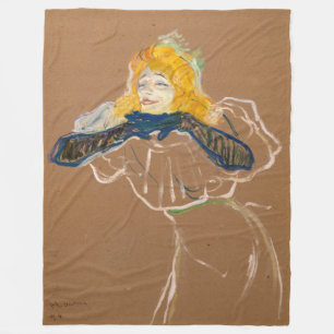 Toulouse-Lautrec - Yvette Guilbert singend Fleecedecke