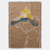 Toulouse-Lautrec - Yvette Guilbert Singing Decke (Vorderseite Vertikal)