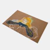 Toulouse-Lautrec - Yvette Guilbert Singing Fußmatte (Schrägansicht)