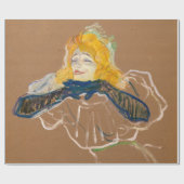 Toulouse-Lautrec - Yvette Guilbert Singing Geschenkpapier (Flach)