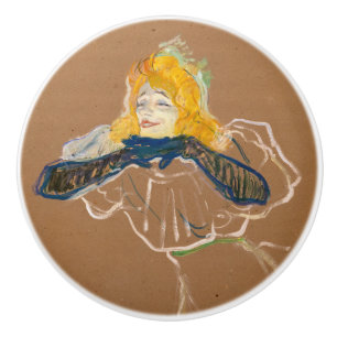 Toulouse-Lautrec - Yvette Guilbert Singing Keramikknauf