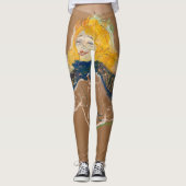 Toulouse-Lautrec - Yvette Guilbert Singing Leggings (Vorderseite)
