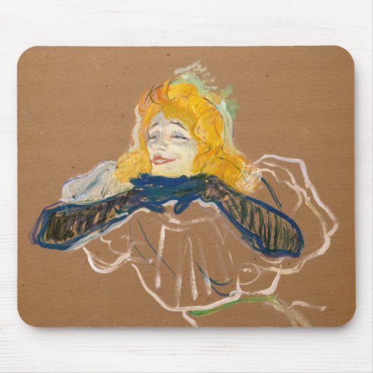 Toulouse-Lautrec - Yvette Guilbert Singing Mousepad (Vorne)