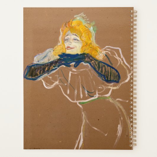 Toulouse-Lautrec - Yvette Guilbert Singing Planer (Rückseite)