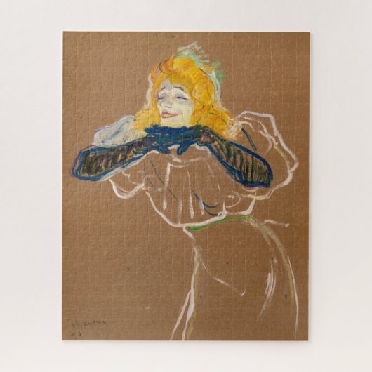 Toulouse-Lautrec - Yvette Guilbert Singing Puzzle (Vertikal)
