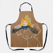 Toulouse-Lautrec - Yvette Guilbert Singing Schürze (Vorderseite)