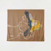 Toulouse-Lautrec - Yvette Guilbert Singing Wandteppich (Vorderseite (Horizontal))