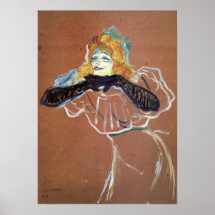 Toulouse-Lautrec - Yvette Guilbert singt 1894 Poster