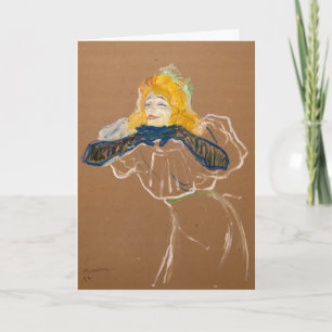 Toulouse-Lautrec - Yvette Guilbert singt Karte