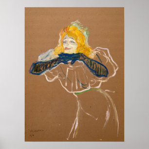 Toulouse-Lautrec - Yvette Guilbert singt Poster