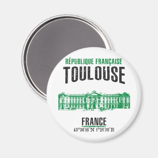 Toulouse Magnet (Vorderseite/Rückseite)