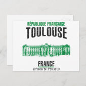 Toulouse Postkarte (Vorne/Hinten)