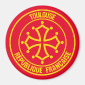 Toulouse Round Emblem Magnet (Vorne)