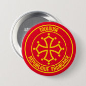 Toulouse-RundEmblem Button (Vorne & Hinten)
