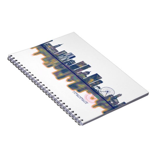 Toulouse Skyline Notizblock (Rechte Seite)