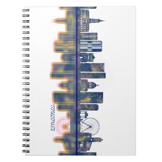 Toulouse Skyline Notizblock (Vorderseite)