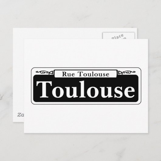 Toulouse St, New Orleans Street Sign Postkarte (Vorne/Hinten)