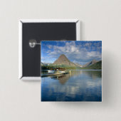 Tour Boat Docked at Two Medicine Lake in Glacier Button (Vorne & Hinten)