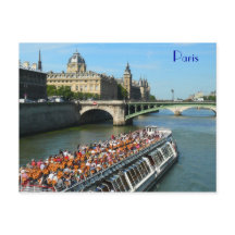 Tour Boat on the Seine River in Paris