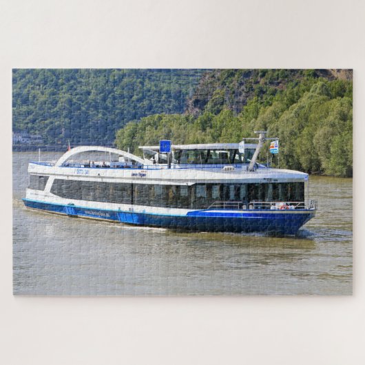 Tour boat, Rhein River, Deutschland Puzzle (Horizontal)