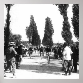 Tour de France 1903 Erste Bühne Finish in Bordeaux Poster