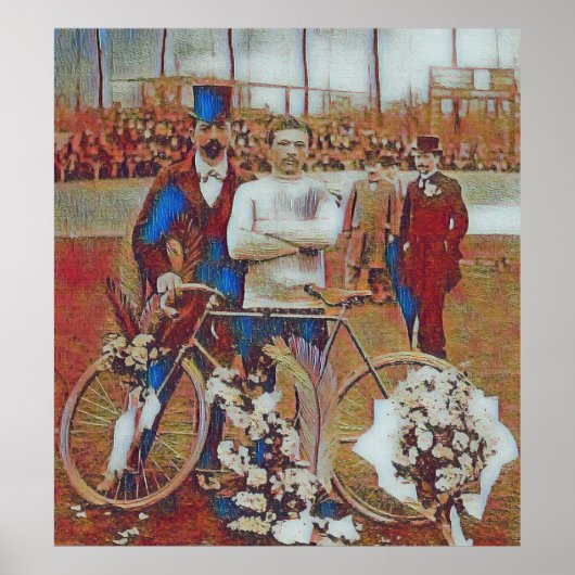 Tour De France 1903 Gewinner Maurice Garin Digital Poster (Vorne)