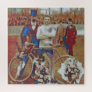 Tour De France 1903 Sieger Maurice Garin Retro Art Puzzle