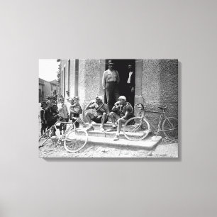 Tour de France 1921 Nach der Etappe Bier Zeit  Leinwanddruck
