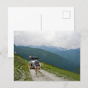 Tour de France 1925 Unbekannter Fahrer Col d'Aubis Postkarte