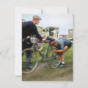 Tour de France 1928 Raymond Decorte Color Redux Postkarte