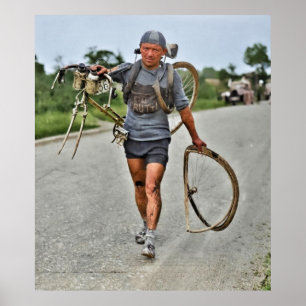 Tour de France 1928 Zerstörter Italiener Giusto Ce Poster