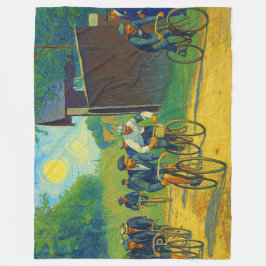 Tour de France First Race 1903 van Gogh Redux Fleecedecke
