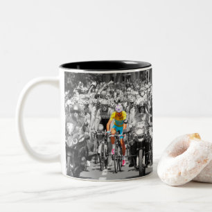 Tour de France Gelbes Trikot Peloton Radrennen  Zweifarbige Tasse