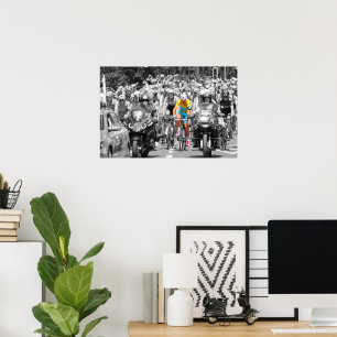 Tour de France Gelbes Trikot Peloton-Radsportrenne Poster
