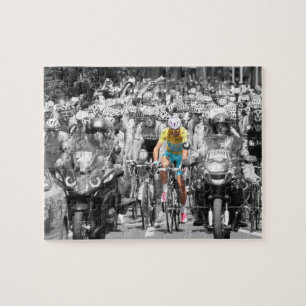 Tour de France Gelbes Trikot Peloton-Radsportrenne Puzzle