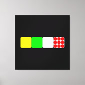 Tour de France Jerseys 2 Black Canvas Print Leinwanddruck (Vorderseite)