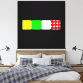 Tour de France Jerseys 2 Black Canvas Print Leinwanddruck (Insitu (Schlafzimmer))