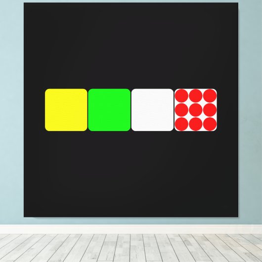 Tour de France Jerseys 2 Black Canvas Print Leinwanddruck (Insitu (Holzboden))