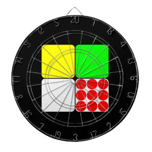 Tour de France Jerseys 3 Black Dartscheibe