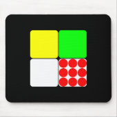 Tour de France Jerseys 3 Black Mousepad (Vorne)