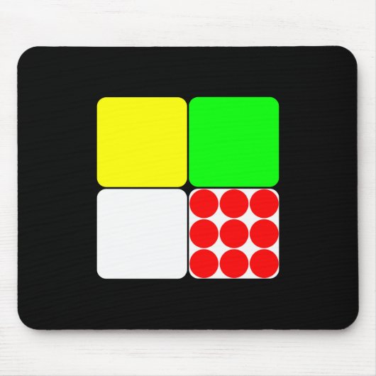 Tour de France Jerseys 3 Black Mousepad (Vorne)