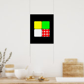 Tour de France Jerseys 3 Black Poster (Küche)